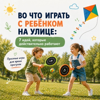 Во что играть с ребёнком на улице: 7 идей, которые действительно работают