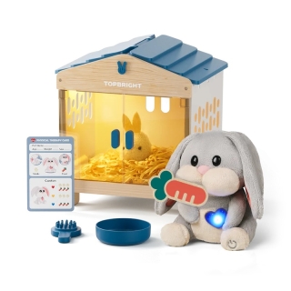 Interactive Rabbit Pet Playset