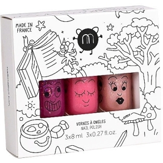 Набор 3 Лака Для Ногтей-Волшебный Леc Nk - Set 3 Vernis - Sheepy Kitty Peachy