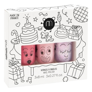 Набор 3 Лака Для Ногтей-Вечеринка Nk - Set 3Vernis - Cookie Bella Elliot