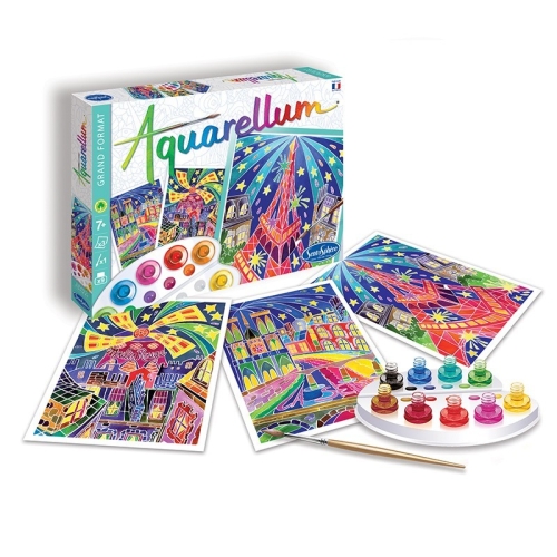 Sentosphere Акварельная Раскраска. Японская Гравюра