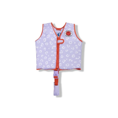 Lila Leopard Swimming Vest
