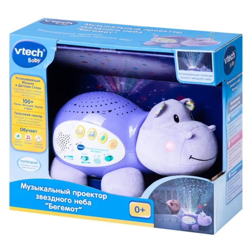 Vtech Музыкальный Проектор Звездного Неба «Бегемот» 80-180926