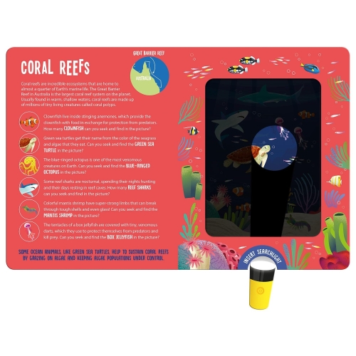 Seek And Find- Magic Searchlight Ocean Animals