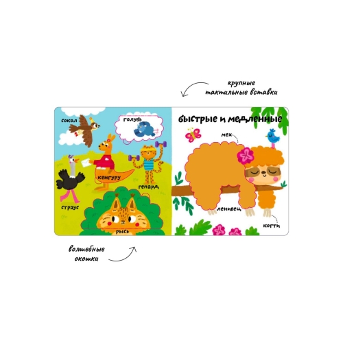 Мои Первые 100 Слов С Окошками. Такие Разные Животные