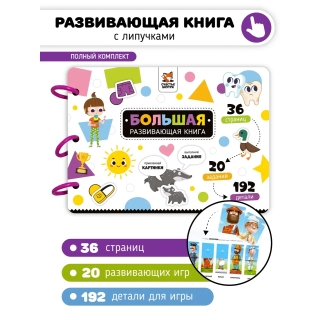 Большая Развивающая Книга С Липучками И Заданиями