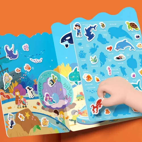 Mideer Reusable Jelly Sticker Set - Incredible Aquarium