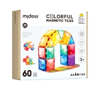 Mideer Colorful Magnetic Tiles - 60Pcs