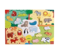 Деревянная Зоопарк Пазл Djeco (Dj01830 Зоопарк Пазл)