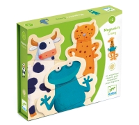 Деревянный Магнитный Пазл Djeco Сумасшедшие Животные, Dj03111