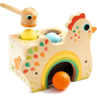 Djeco Dj06305 Tapatou Wooden Chicken