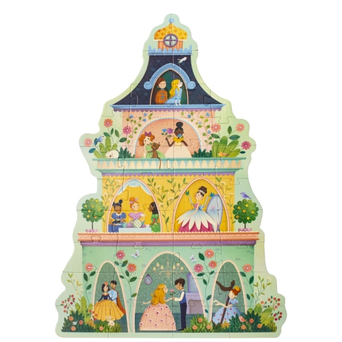 Гигантский Пазл Djeco Dj07130 «Башня Принцессы», 36 Шт.