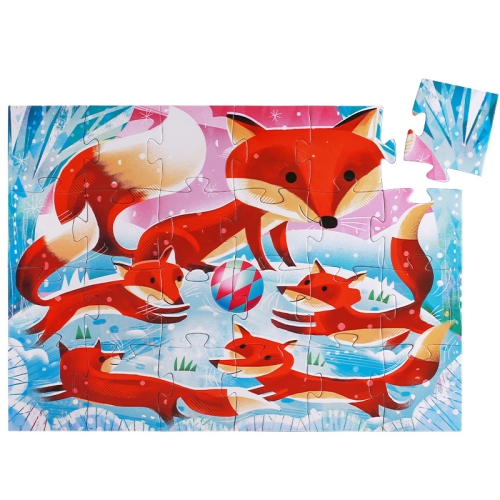 Силуэтные Пазлы - Имбирь, Маленький Лисенок (24 Шт.), Djeco Dj07285