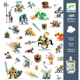 Djeco Наклейки - Рыцари,160 Шт.. Dj08886