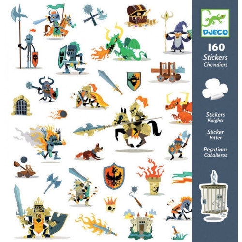 Djeco Наклейки - Рыцари,160 Шт.. Dj08886