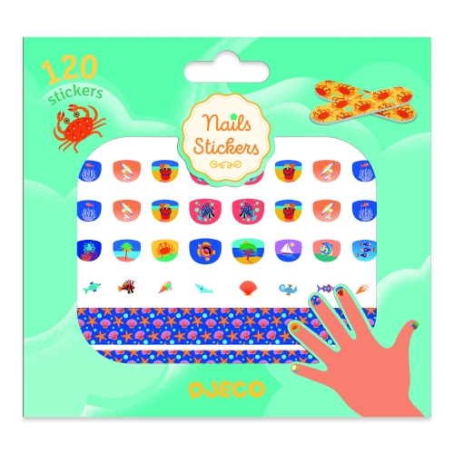 Наклейки Для Ногтей Djeco - 120 Шт. - Средиземноморский
