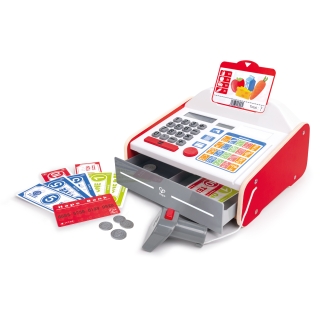 Игровой Набор «Кассовый Аппарат» С Набором Наклеек, Калькулятором, Светом И Звуком