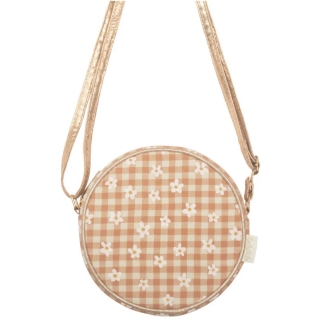 Круглая Сумочка “Клетчатая Ромашка”