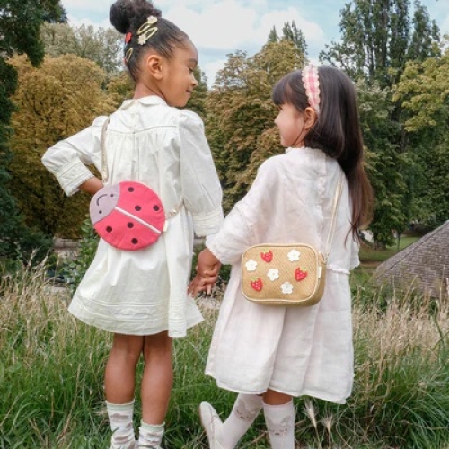 Strawberry Fields Raffia Bag