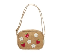 Strawberry Fields Raffia Bag