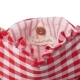 Gingham Ruffle Love Heart Bag