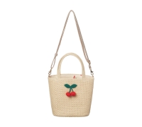 Crochet Cherry Basket Bag