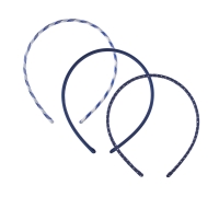 School 3 Pack Headbands Blue