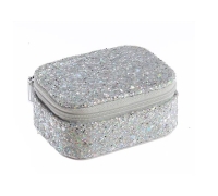 Confetti Glitter Silver Mini Jewellery Box