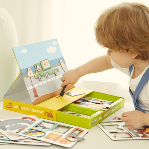 Магнитный Пазл Транспорт