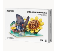 Деревянный 3D-Пазл Бабочка