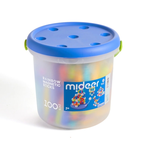 Mideer-Rainbow Magnetic-Building Sticks-100Pcs
