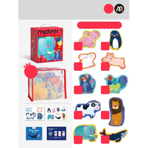 Пазл Уровень 1 - Простые Животные