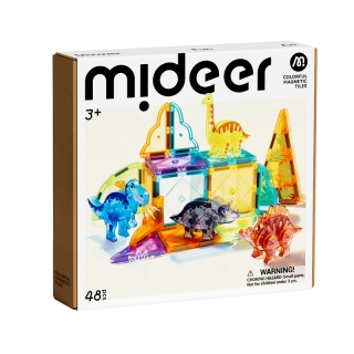 Mideer Colorful Magnetic Tiles-Jurassic Adventure