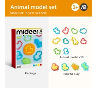 Mideer Animal Clay Embossing Cutter Set