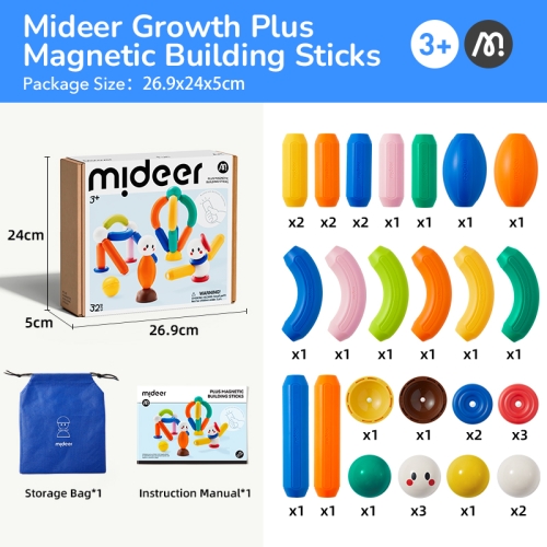 Mideer Growth Plus Magnetic Rod
