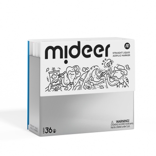 Mideer Straight Liquid Acrylic Marker - 36 Colors