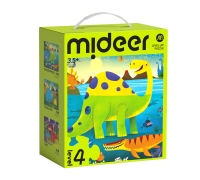 Серия Пазлов Mideer Level Up!Level 4: Тема Динозавров