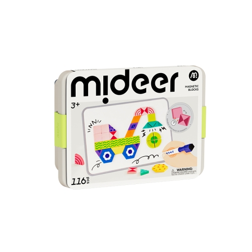 Mideer Magnetic Art Geometry Building Blocks