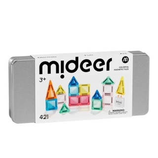 Mideer Colorful Magnetic Tiles - Junior Engineer Mini Tiles