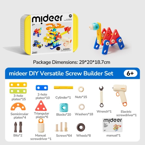 Mideer Diy Versatile Screw Builder Set