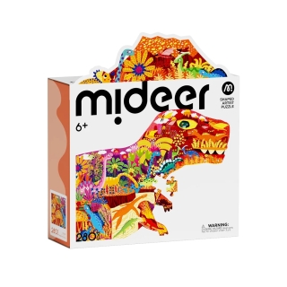 Mideer Shaped Artist Puzzle - Dinosaur World