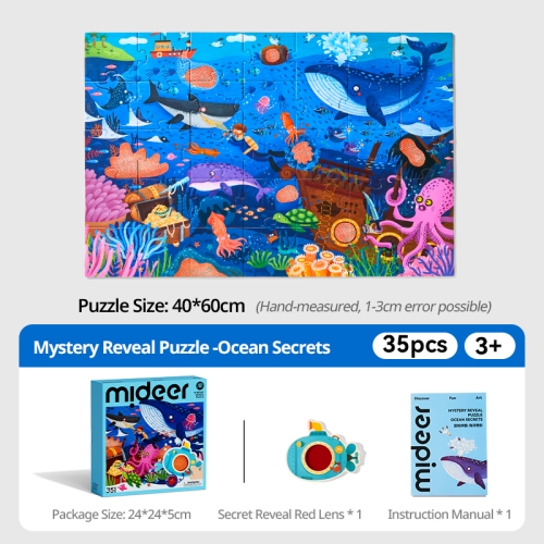 Mideer Mystery Reveal Puzzle - Ocean Secrets