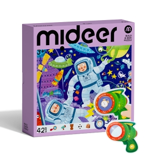 Mideer Build & Seek Puzzle - Space Treasure Hunt