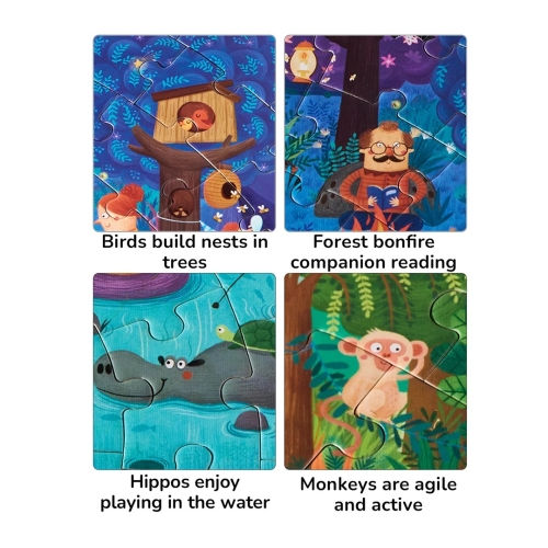 Mideer Panoramic Puzzle - A Day In The Forest