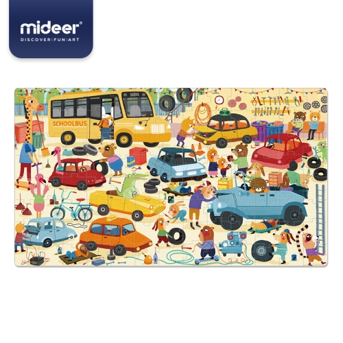 Mideer Gift Portable Puzzle - Busy Garage (104P)