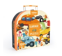 Mideer Gift Portable Puzzle - Busy Garage (104P)