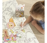 Mideer Adhesive Colouring Scroll - The Magic Zoo