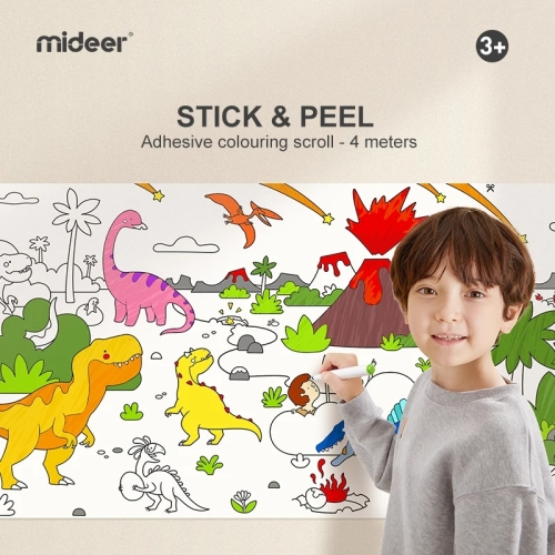 Раскраска Самоклеющаяся 4 Метра- Волшебные Динозавры