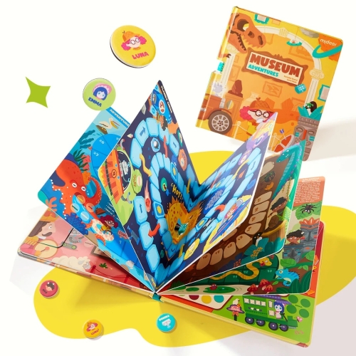 Mideer 6-In-1 Portable Board Game Book - Museum Adventures