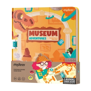 Mideer 6-In-1 Portable Board Game Book - Museum Adventures
